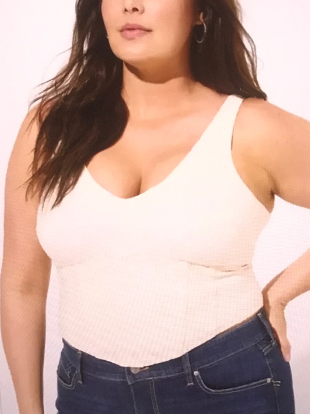 TORRID Lace Corset Crop Top Ivory Women’s Plus Size 2X
